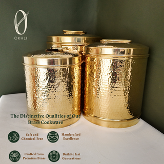 Brass Storage Container (Set of 3)