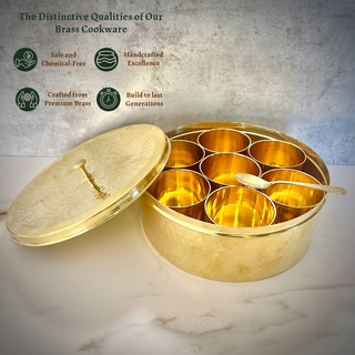 Brass Spice Box (with lid)
