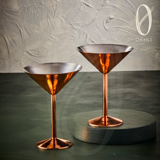 Copper Cocktail Glasses (Set of 2)