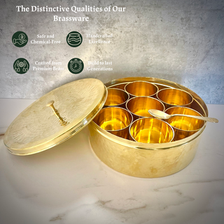 Brass Spice Box (with lid)