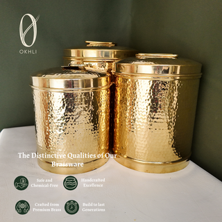 Brass Storage Container (Set of 3)