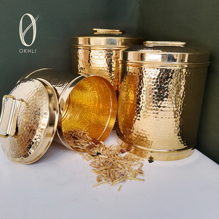 Brass Storage Container (Set of 3)