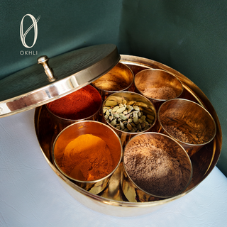 Brass Spice Box (with lid)